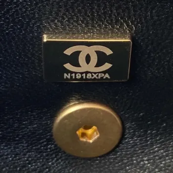 Chanel AS4165 Mini Flap Bag Lambskin Wenge Wood & Gold Tone Metal Black