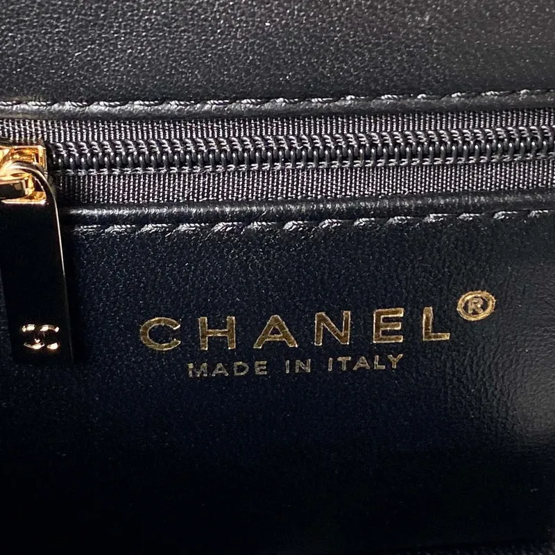 Chanel AS3791 Flap Bag Velvet and Lambskin Black