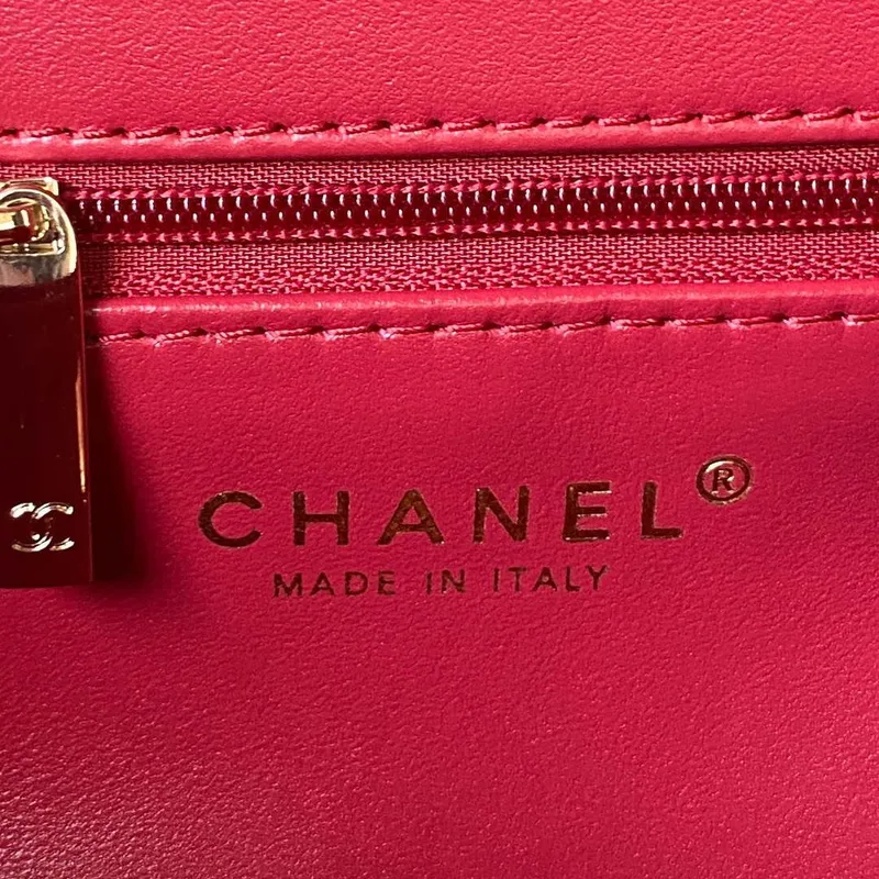 Chanel AS3791 Flap Bag Velvet and Lambskin Red