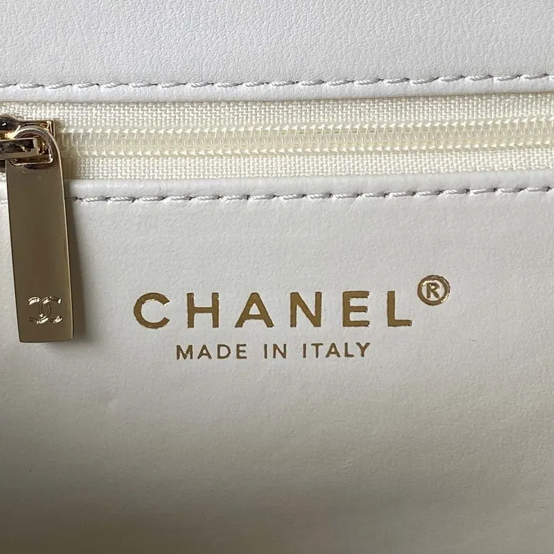 Chanel AS3791 Flap Bag Lambskin White