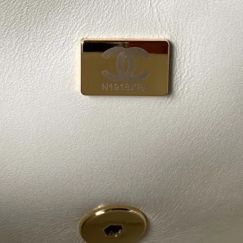 Chanel AS3791 Flap Bag Lambskin White