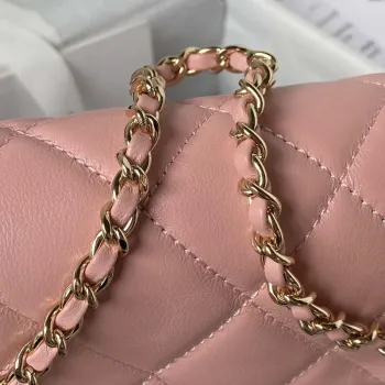 Chanel AS3791 Flap Bag Lambskin Pink