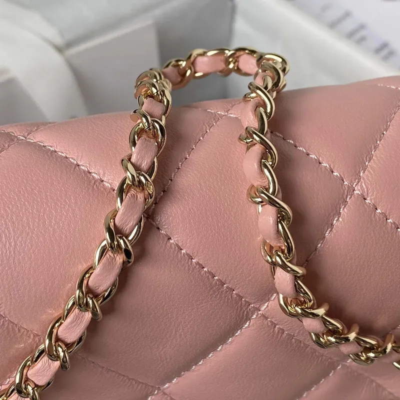 Chanel AS3791 Flap Bag Lambskin Pink