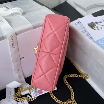Chanel AS3113 Mini Flap Bag Lambskin Rose Red
