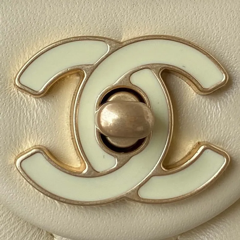 Chanel AS3113 Mini Flap Bag Lambskin Yellow