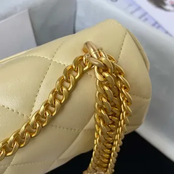 Chanel AS3113 Mini Flap Bag Lambskin Yellow
