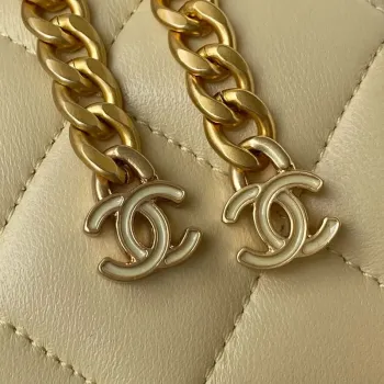 Chanel AS3113 Mini Flap Bag Lambskin Yellow