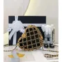 Chanel AS4027 Heart Minaudiere Lambskin Black