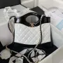 Chanel AS4133 mini Bi color Chain patent leather Bag White