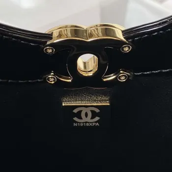 Chanel AS4133 mini Bi color Chain patent leather Bag White