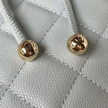 Chanel AS4059 Large Backpack Grained Shiny Calfskin & Gold Tone Metal Light Blue