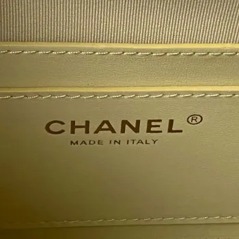 Chanel AS4058 Backpack Grained Shiny Calfskin & Gold Tone Metal Yellow