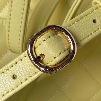 Chanel AS4058 Backpack Grained Shiny Calfskin & Gold Tone Metal Yellow