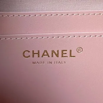 Chanel AS4058 Backpack Grained Shiny Calfskin & Gold Tone Metal Pink