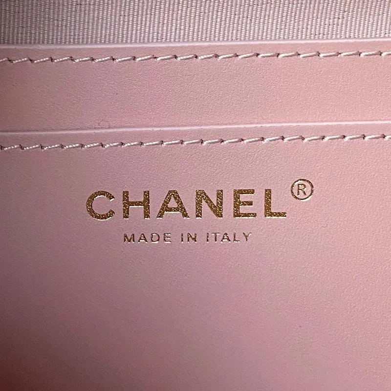 Chanel AS4058 Backpack Grained Shiny Calfskin & Gold Tone Metal Pink