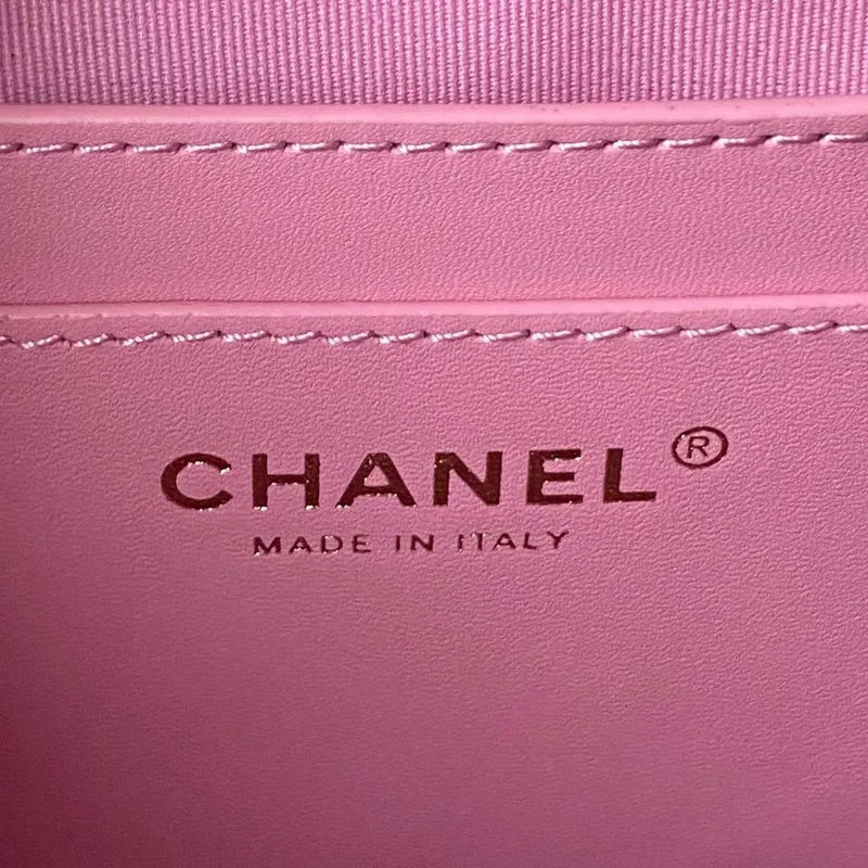 Chanel AS4059 Large Backpack Grained Shiny Calfskin & Gold Tone Metal Rose Red
