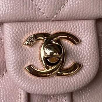 Chanel AS4059 Large Backpack Grained Shiny Calfskin & Gold Tone Metal Pink