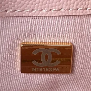 Chanel AS4059 Large Backpack Grained Shiny Calfskin & Gold Tone Metal Pink