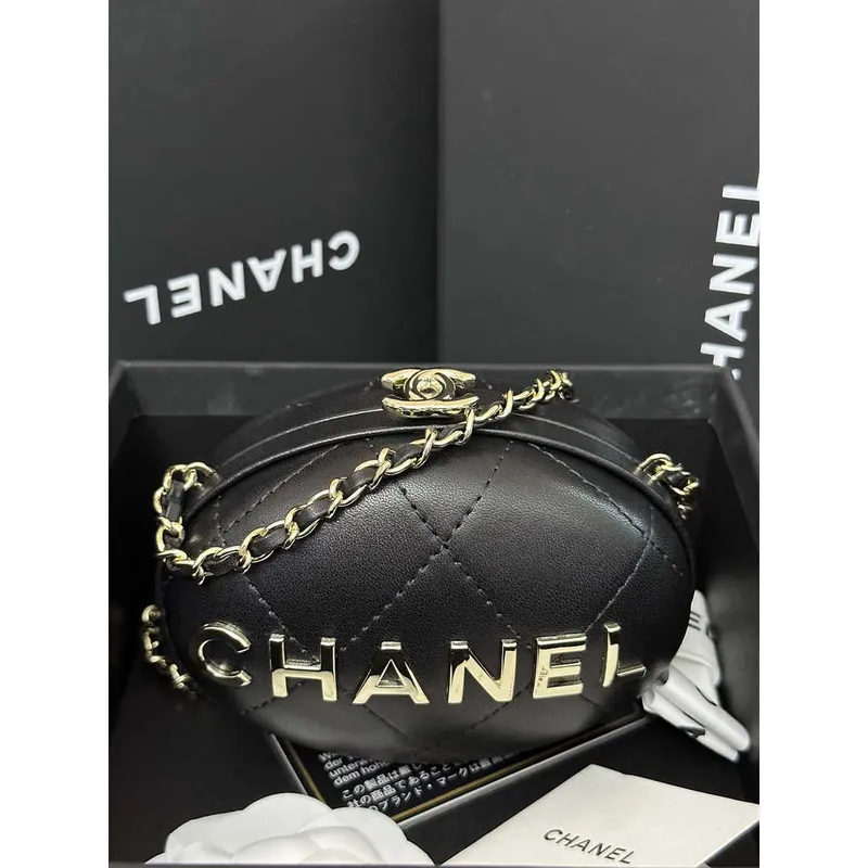 Chanel AP3252 Clutch With Chain Lambskin Black