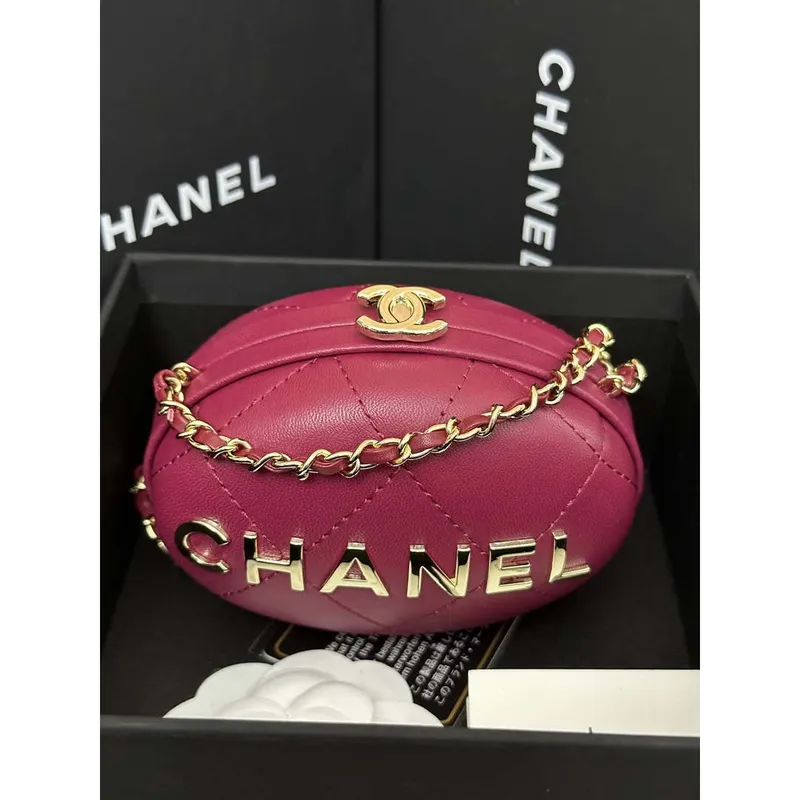 Chanel AP3252 Clutch With Chain Lambskin Wine Red