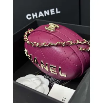 Chanel AP3252 Clutch With Chain Lambskin Wine Red