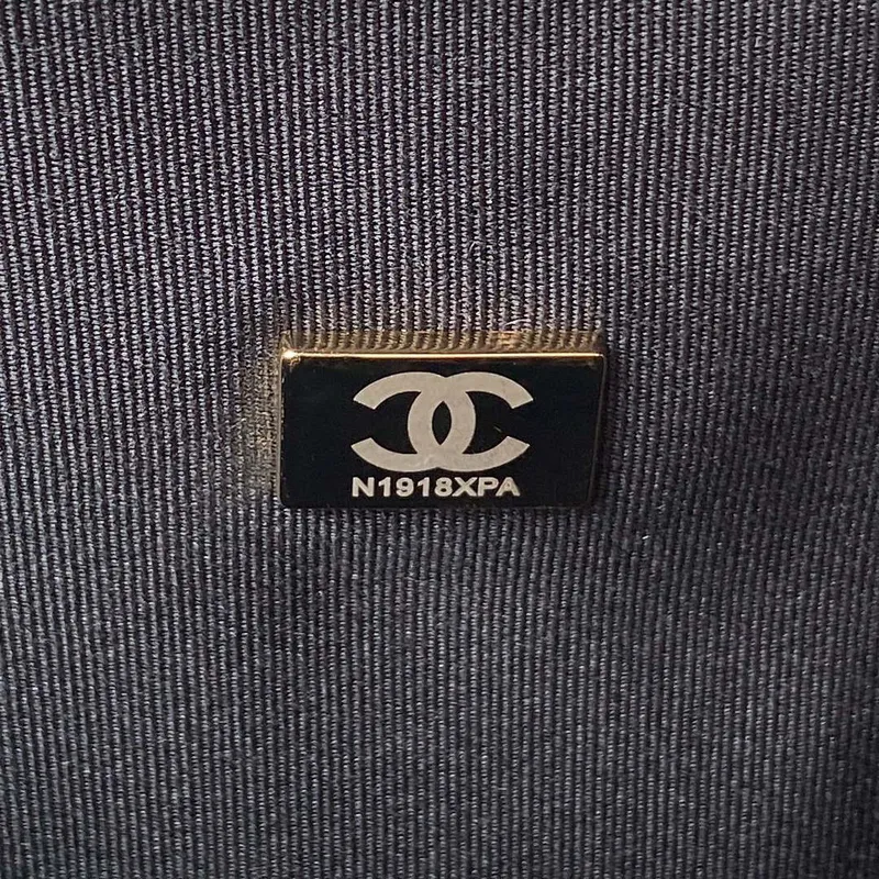 Chanel AS3932 Flap Classic Bag CF Lambskin Black Gold