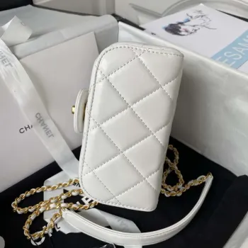Chanel AS3973 Small Vanity Case Lambskin bag White