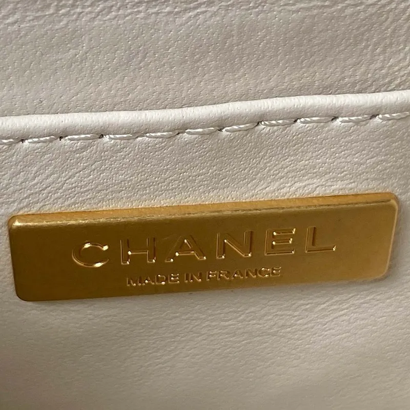 Chanel AS3973 Small Vanity Case Lambskin bag White