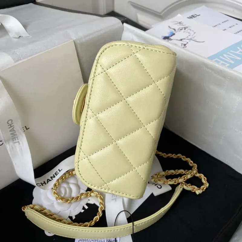 Chanel AS3973 Small Vanity Case Lambskin bag Yellow