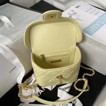 Chanel AS3973 Small Vanity Case Lambskin bag Yellow