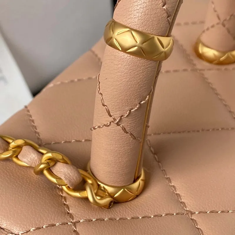 Chanel AS3973 Small Vanity Case Lambskin bag Nude Pink