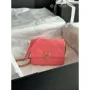 Chanel AS3979 Mini Flap Bag Lambskin Plexi & Gold Tone Meta Pink