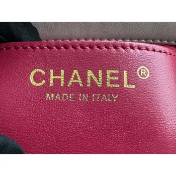 Chanel AS3979 Mini Flap Bag Lambskin Plexi & Gold Tone Meta Black