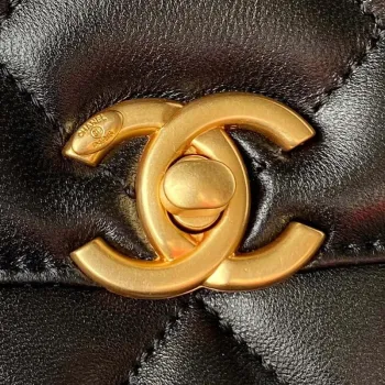 Chanel AS3384 Backpack Chain bag lambskin Black