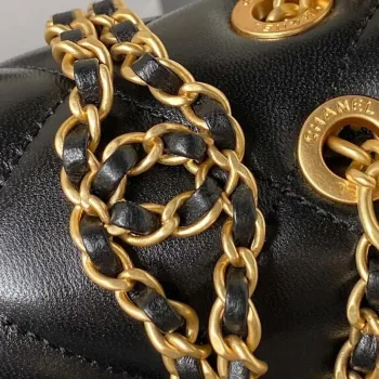 Chanel AS3384 Backpack Chain bag lambskin Black