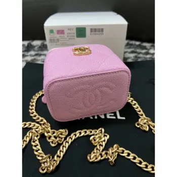 Chanel AP3203 Clutch With Chain Grained Calfskin Pink