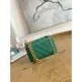 Chanel A68130  Vanity with chain Grained Calfskin Gold Green