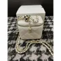Chanel AP1447 Small Vanity With Chain Calfskin White