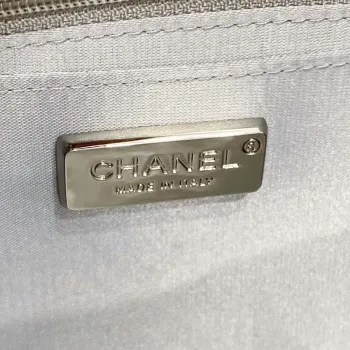 Chanel 23P limited edition new classic CF sequin bag Silver