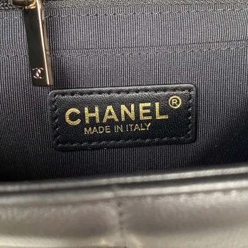 Chanel AS3331 Small Flap 19cm Bag Black Lambskin Gold