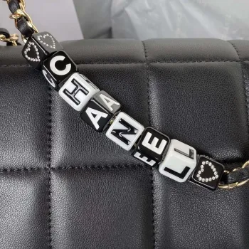 Chanel AS3330 Mini Flap 17cm Bag Black Lambskin