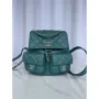 Chanel AS3787 Small Backpack Grained Shiny Calfskin & Gold Tone Metal Green