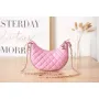 Chanel AS3917 Clutch With Chain Lambskin & Shiny Light Gold Metal Pink