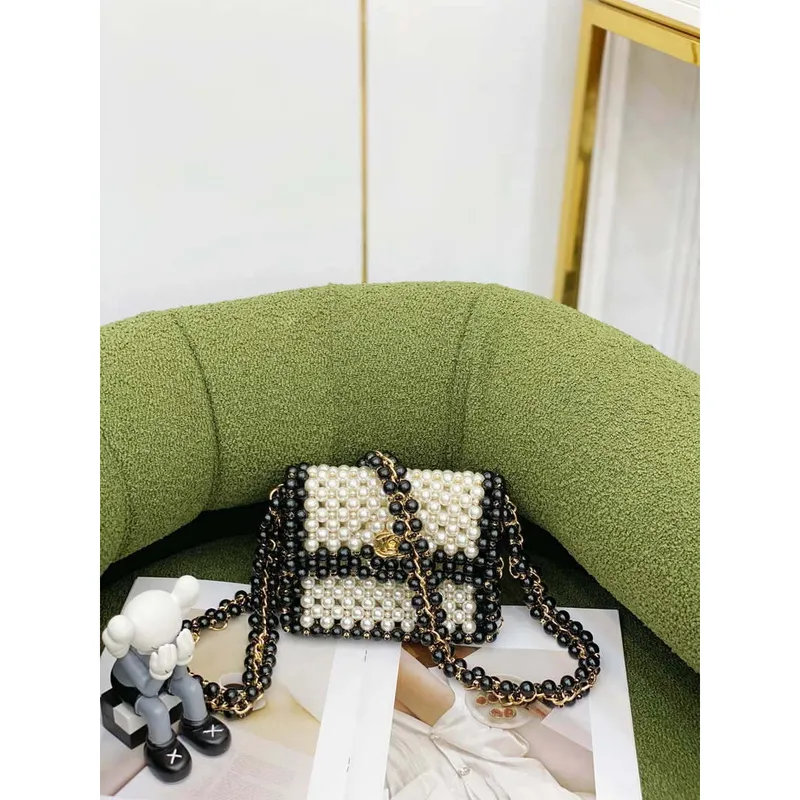 Chanel 22SS summer new collection artificial pearls and glazed pearl strings White