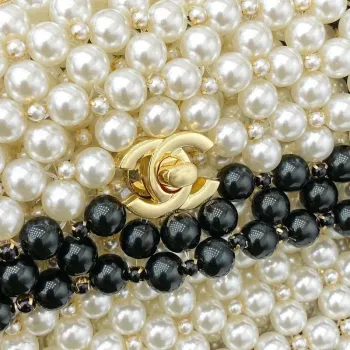 Chanel 22SS summer new collection artificial pearls and glazed pearl strings White