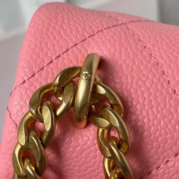 Chanel AS3829 Mini Flap Chain Bag Pink Calfskin Gold