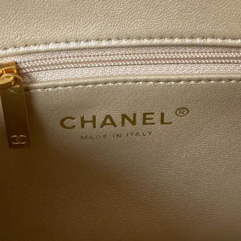 Chanel AS3829 Mini Flap Chain Bag Gold Lambskin Gold