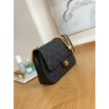 Chanel AS3921 Flap Chain Bag Calfskin Gold