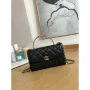 Chanel AP2946 Phone Holder Clutch with Chain Lambskin Black