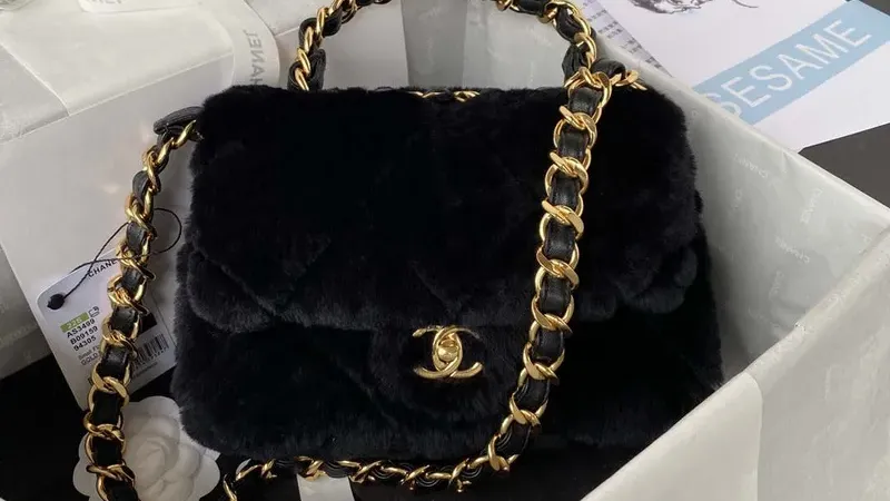 Christmas Special: Chanel AS3499 Shearling Flap Bag Black — The Perfect Luxe Gift
